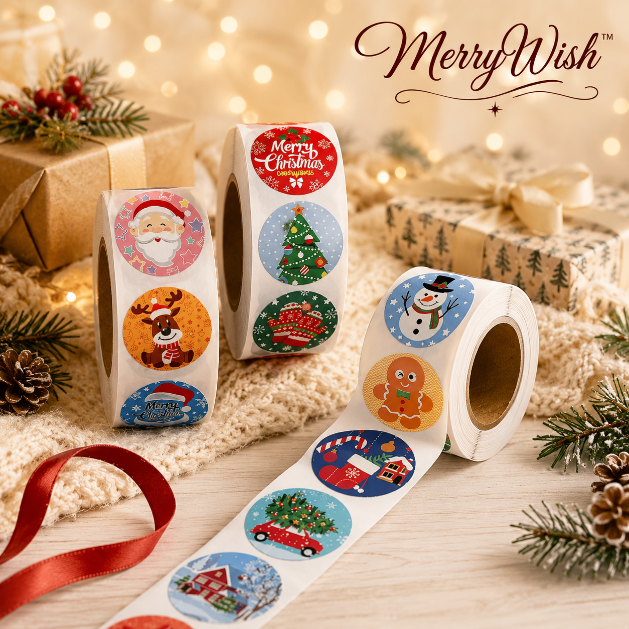 200 Christmas Stickers For Your Book