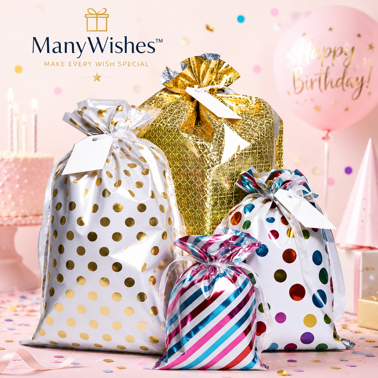 Birthday Gift Bag + Ribon