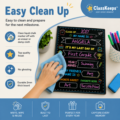ClassKeeps™ First & Last Day Board