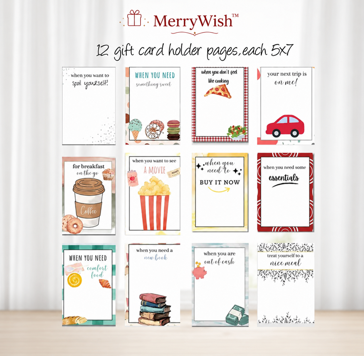 MerryWish™ Gift Card Book