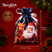 Christmas Gift Bag + Ribbon