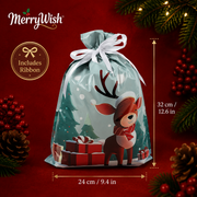 Christmas Gift Bag + Ribbon