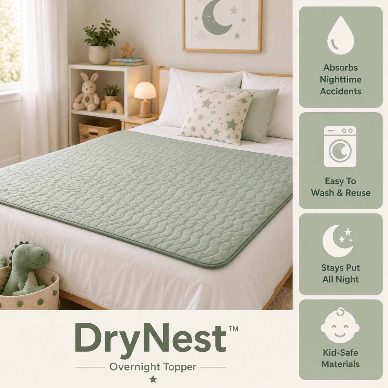 DryNest™Overnight Topper