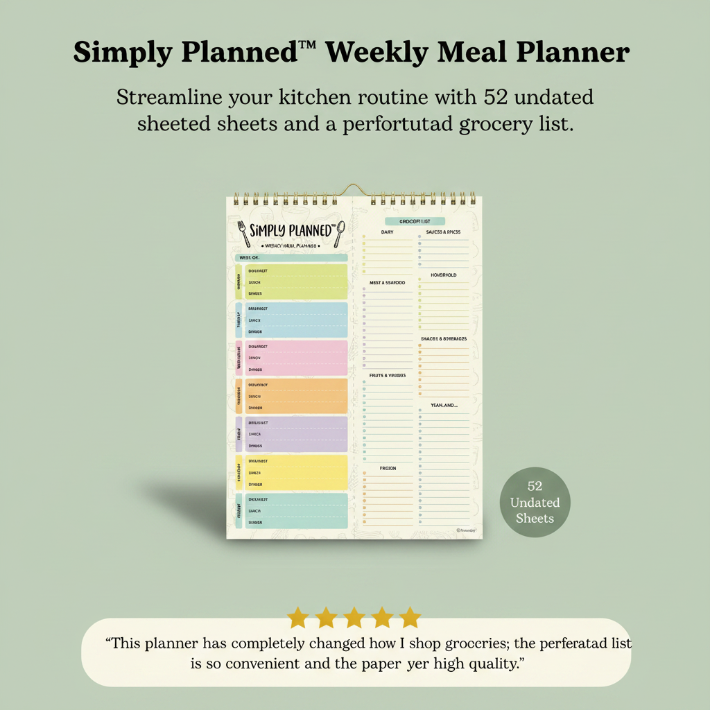 Simply Planned™ Weekly Meal Planner
