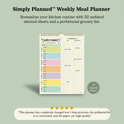 Simply Planned™ Weekly Meal Planner